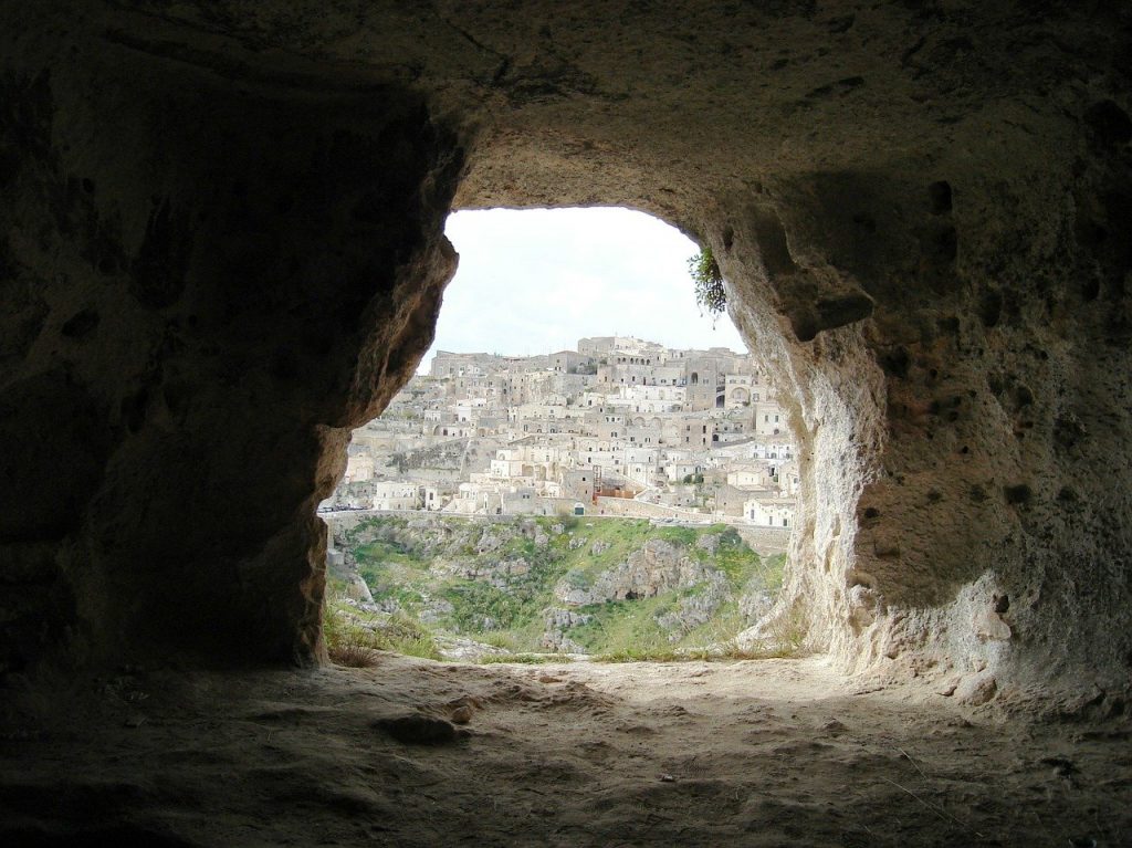 matera caves, cave, southern italy